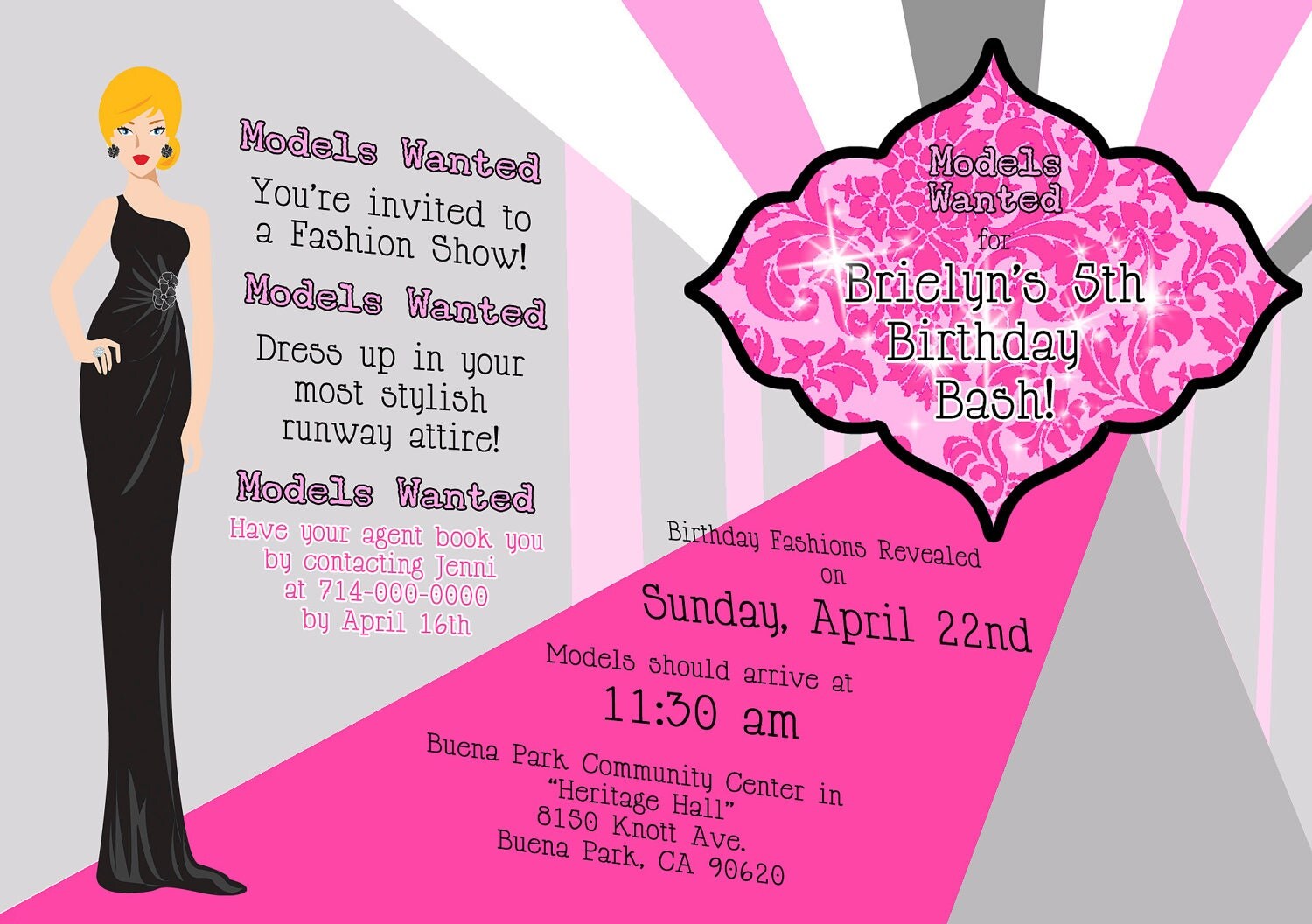 clip art fashion show invitation - photo #46