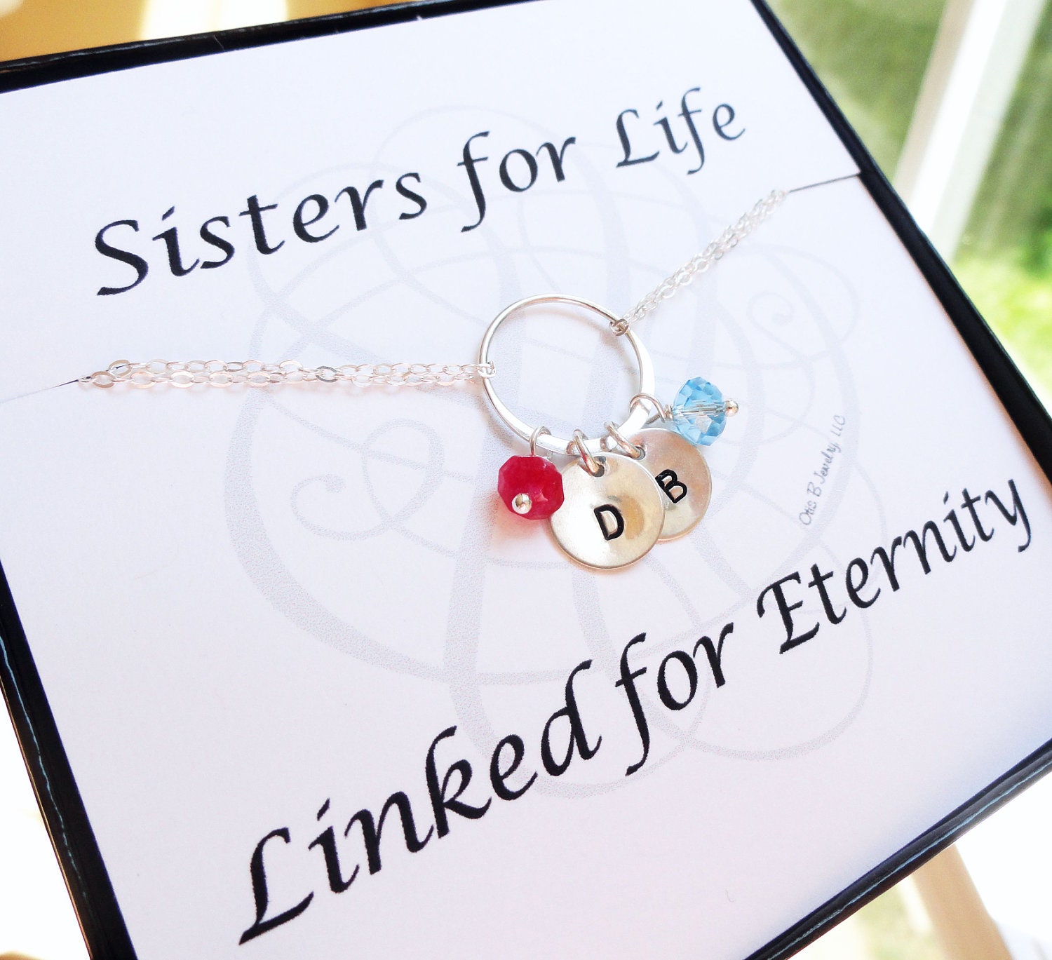 Sisters Necklace on Eternity Necklace  Sisters Necklace  Family  Karma Jewelry