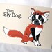 Foxy Boston Terrier Greeting Card