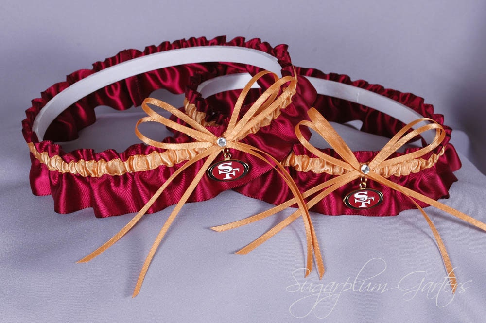 San Francisco 49ers Wedding Garter Set