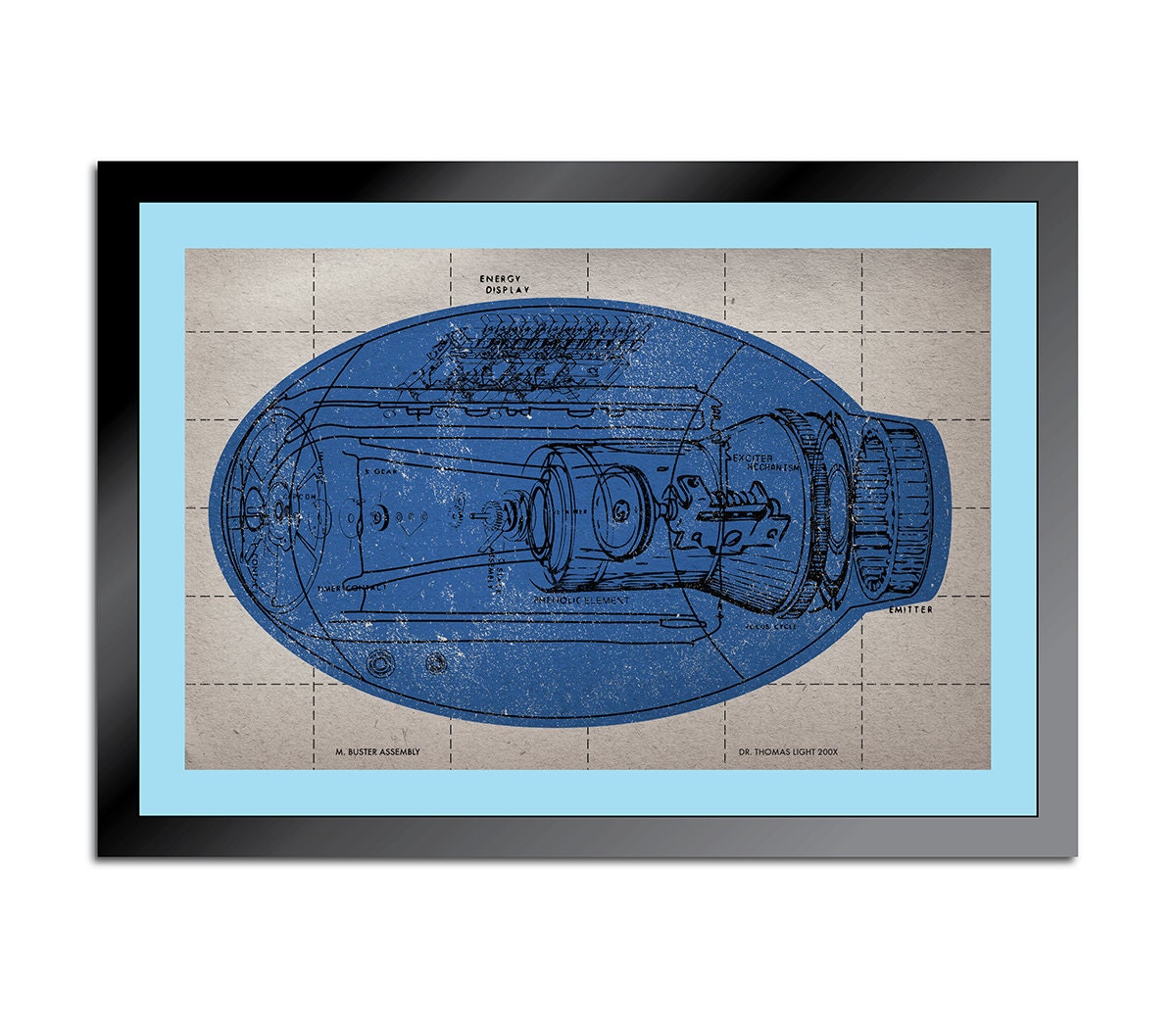 Mega Man Buster Schematic 2-Poster Set