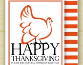 Turkey Thanksgiving Invitation (set of 10) Il_170x135