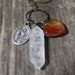 Joan of Arc Necklace Talisman Necklace Long Charm Necklace- RESERVED