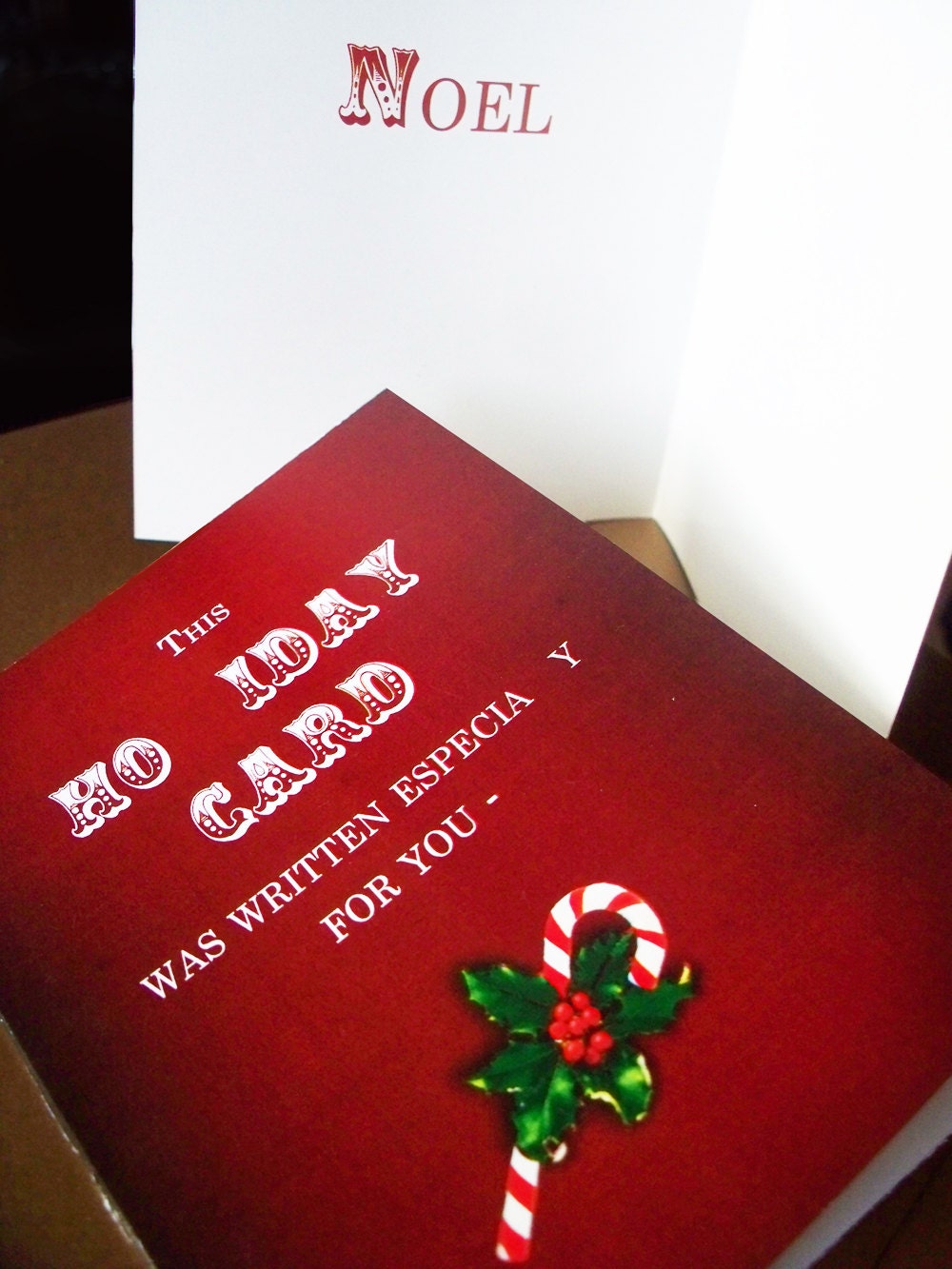 Noel Funny Christmas Card--Set of 4