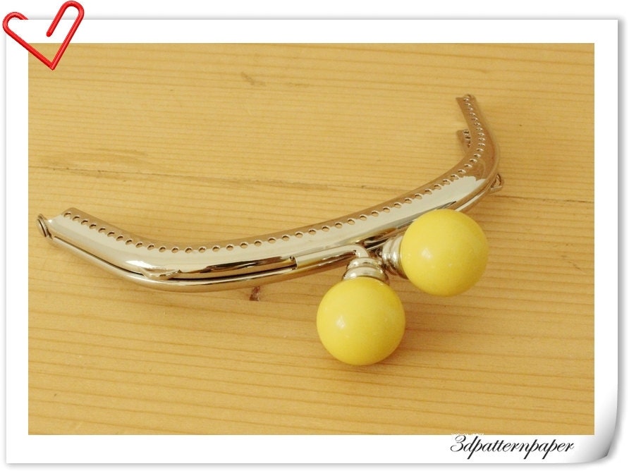 Purse frame for make a purse / bag 5 inch / silver AB2