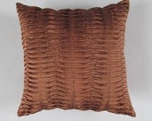 light brown pillow cover 18 inch textured silk decorative throw pillow IN STOCK