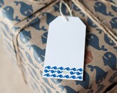 A Whale of a Time  - set of 5 gift tags