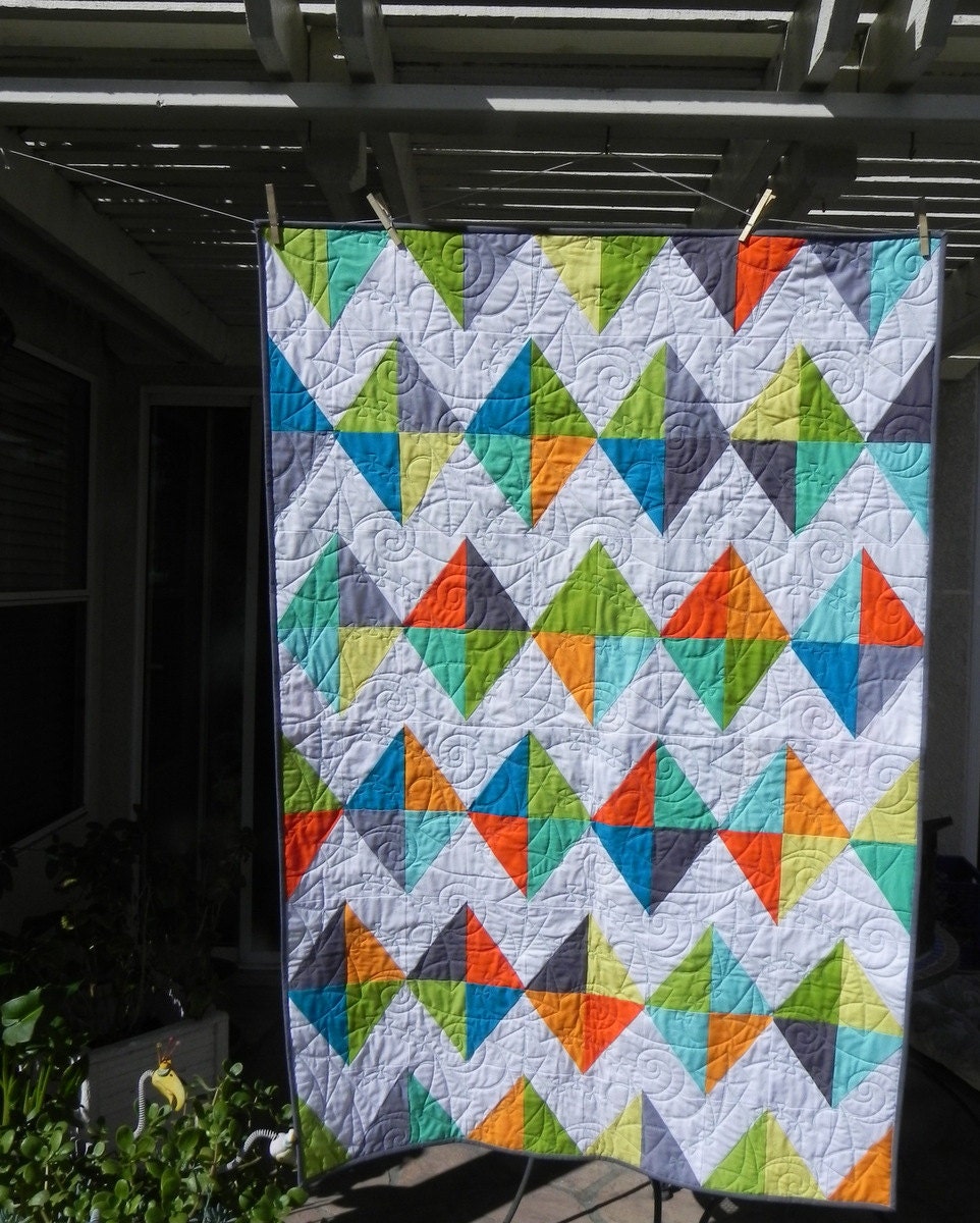 Simple Kites Patchwork Quilt
