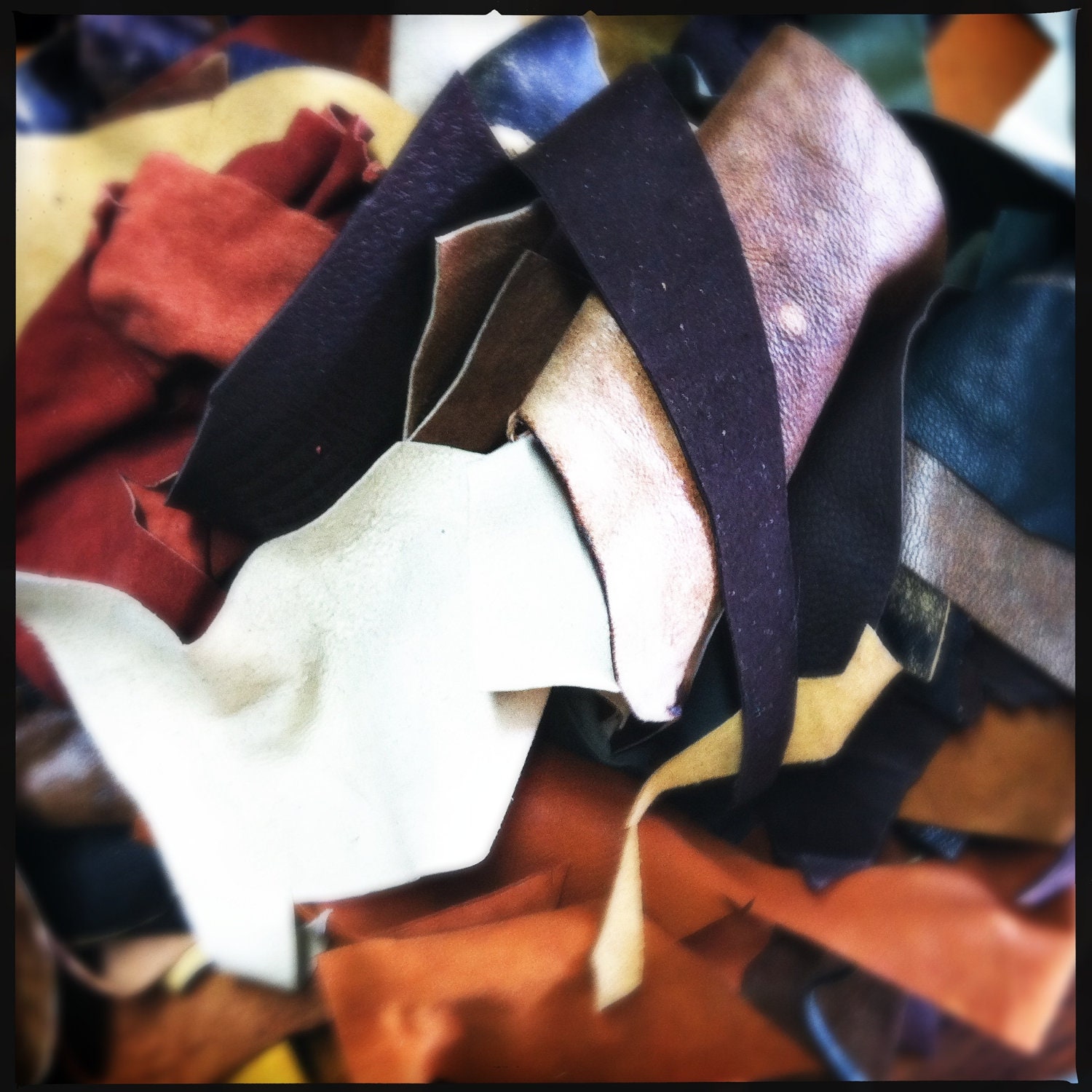 SALE... 10 percent off - 1/2 a  pound Lambskin soft  Leather Remnants (generous pieces),  EARTHY COLORS and some surprises, hand selected