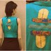 Upcycled hippie vest - spring embroidered crop top women clothing gypsy bohemian embroidery doilie boho shirt- small
