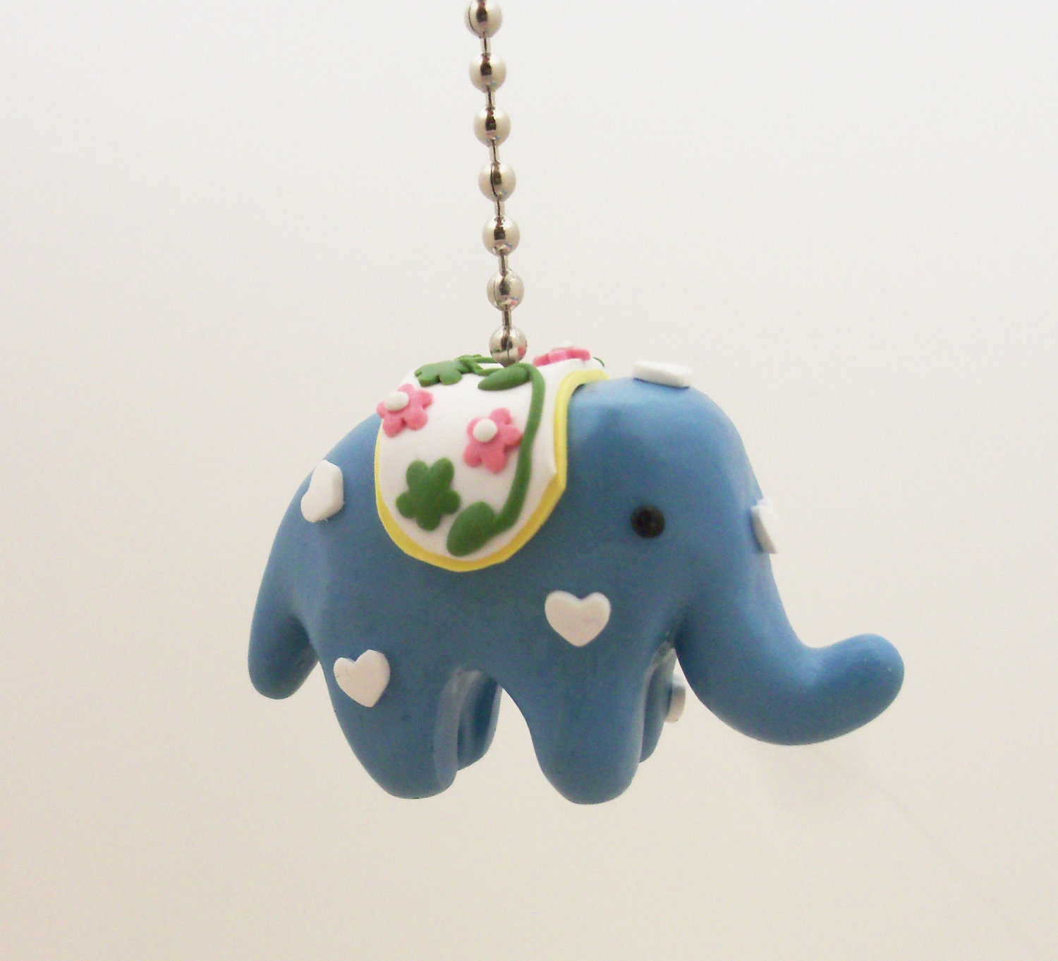 Ella - Blue Elephant Fan Pull