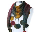 Jennifer Lopez Degrade cashmere Mohair Baktüs Shawl and Scarf