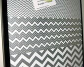 Three Chevrons..Magnet Dry Erase Steel Memo Board // housewarming gift // office organizer// wall art // home decor // wall organization