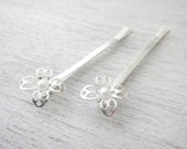 Annie Hair Pins in Silver, Wedding Hair Accessory, Bridal Hair Piece