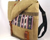 High Plains Ikat Waxed Canvas Backpack