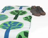 NAP MAT Preschool Organic Toddler Eco friendly School Nap Pad for Modern Kids in Green Trees, Napping Mat