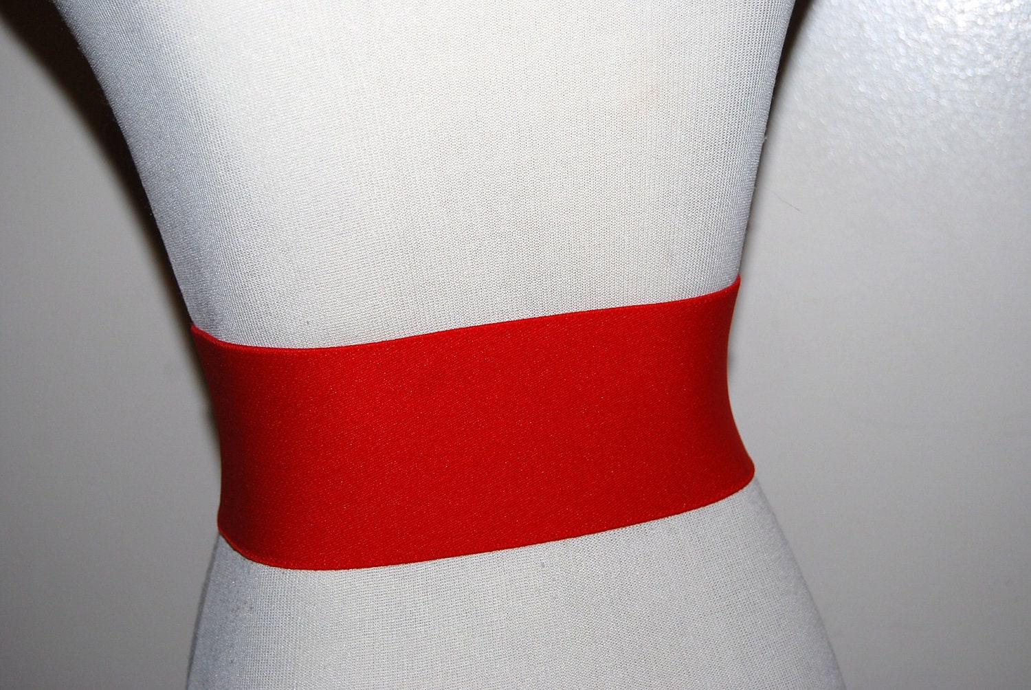 Vintage Red Wide Belt