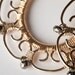 Medium Gold Filigree Hoop Earrings w/ AAA Faceted Pyrite: Neelum - Made to Order