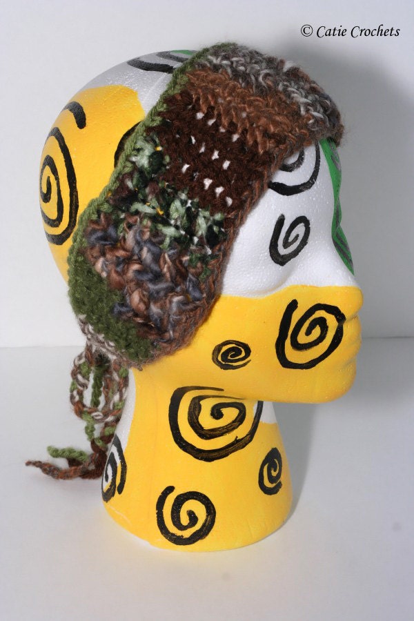 Beautiful - Hand Crocheted Headband - ART - Head Wrap - Garden Gnome