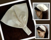 Wide Headband Fabric Headband Bandana Beige Headband Tan Head wrap Head covering Women or Children Bandanna Hair Band Hair Wrap Head Scarf