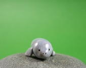 Little Manatee - Hand Sculpted Miniature Polymer Clay Animal