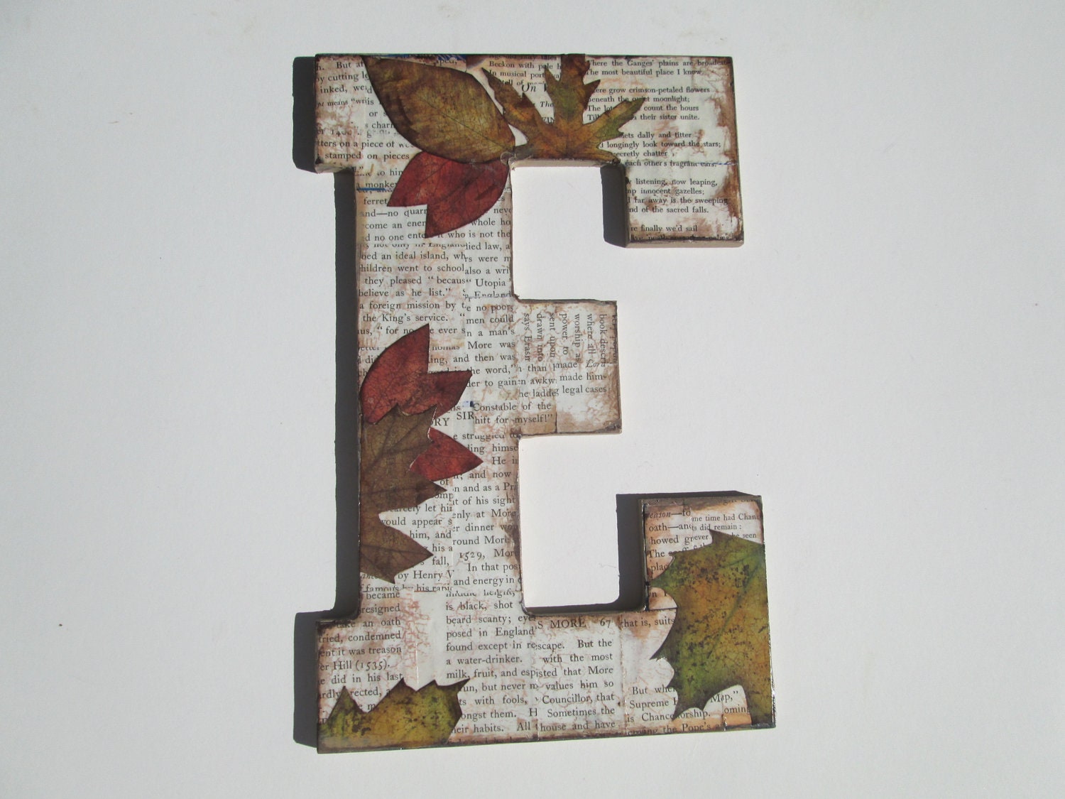 Nursery Letter, Decoupage Letter, Alphabet Letter, Wood Letter, Wall Letter, Letter for Nursery,