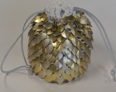 Scalemail Dice Bag of Holding Knitted Dragonhide custom for L.