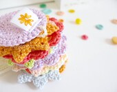 NEW - Esme bright neon pastel crochet flower garland, fresh spring / summer decor (ready to ship)