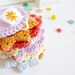 NEW - Esme bright neon pastel crochet flower garland, fresh spring / summer decor (ready to ship)