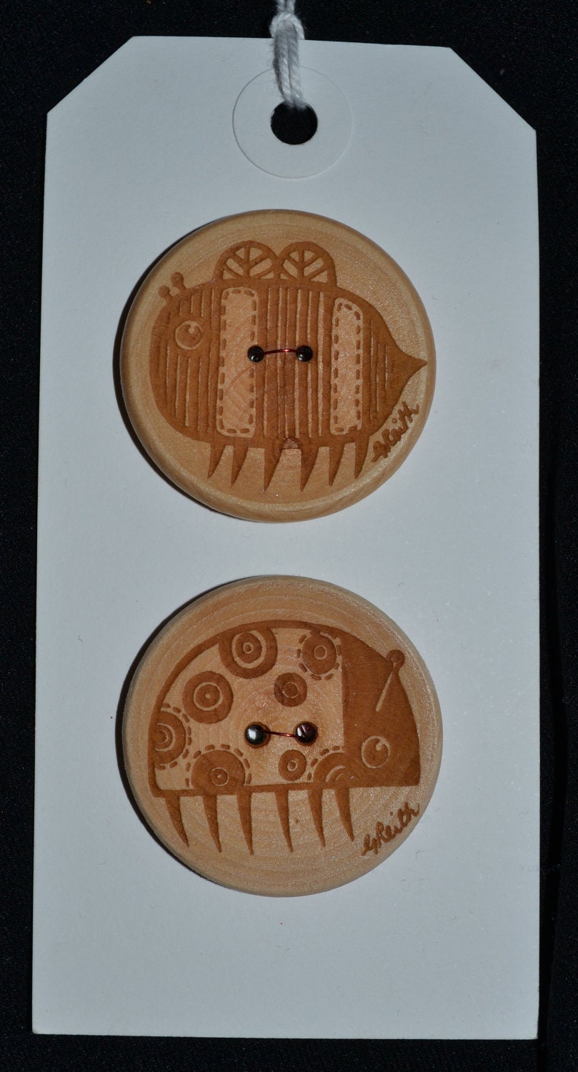 Bug and Bee buttons