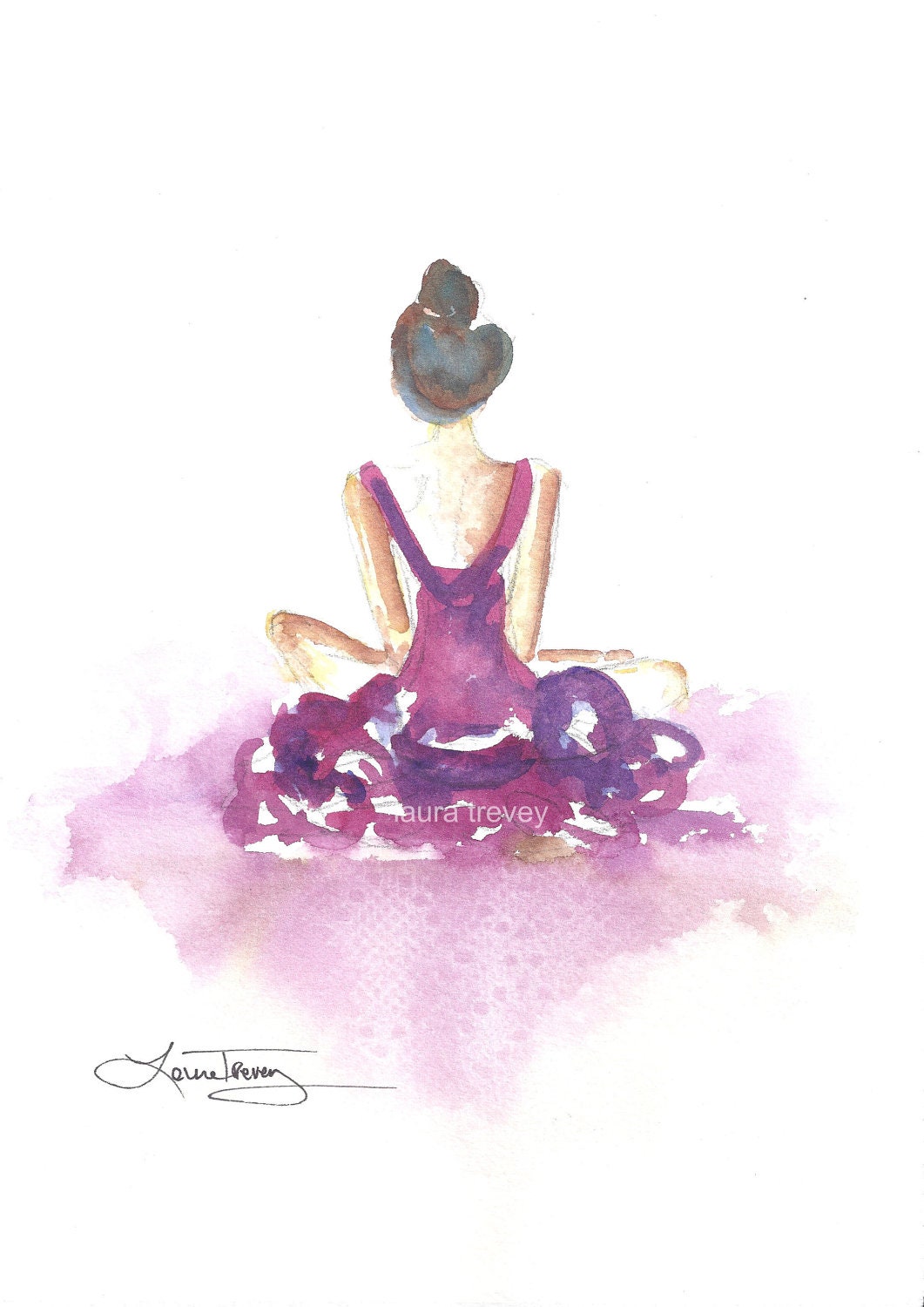 Dancer in Watercolor - lauratrevey