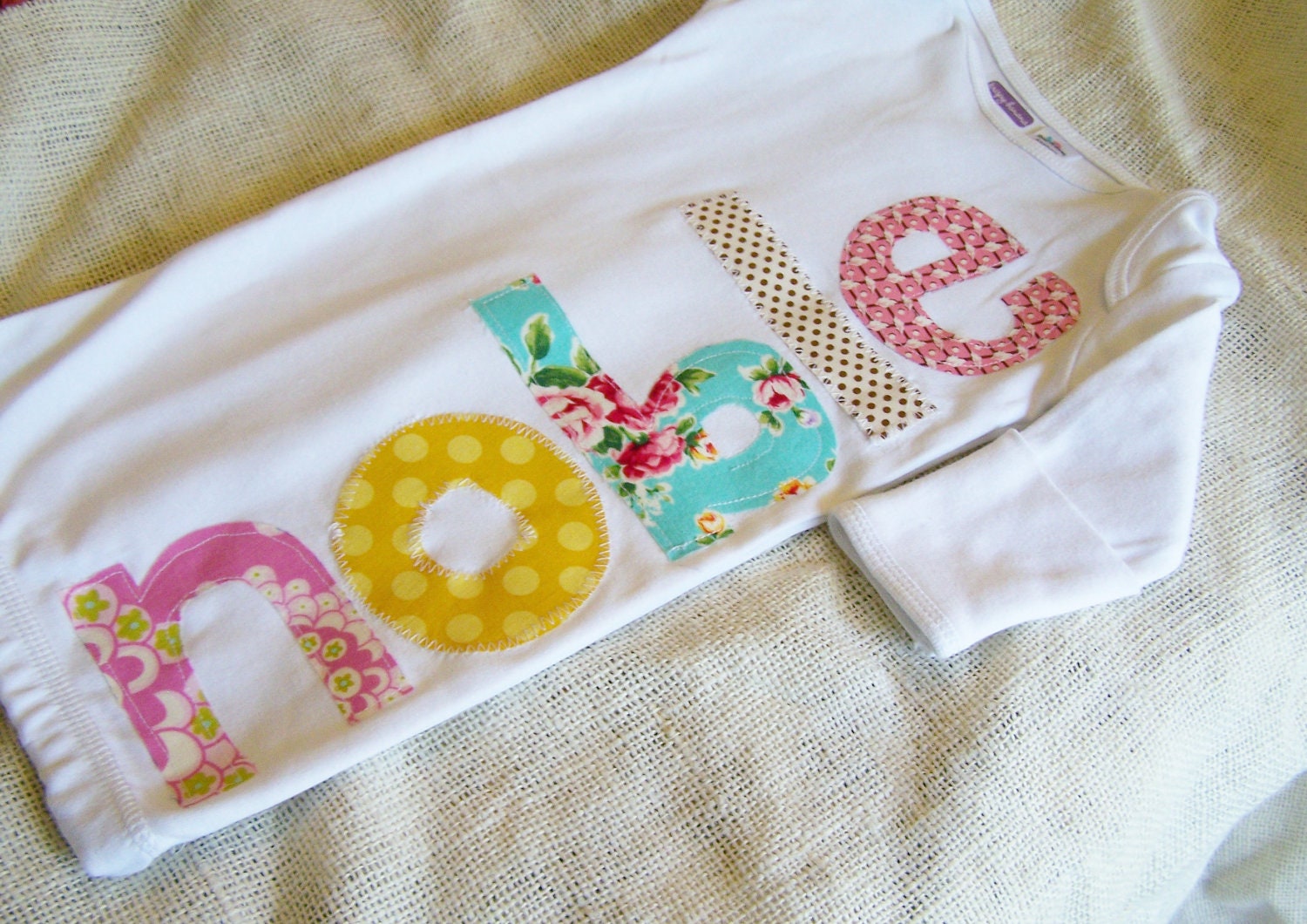 Newborn Personalized Gown in Beautiful Designer Fabrics