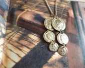 happy cyber monday sale coin gold  necklace