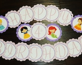 Princess Party Banner - Includes Birthday Number and Your Choice of Colors by The Birthday House