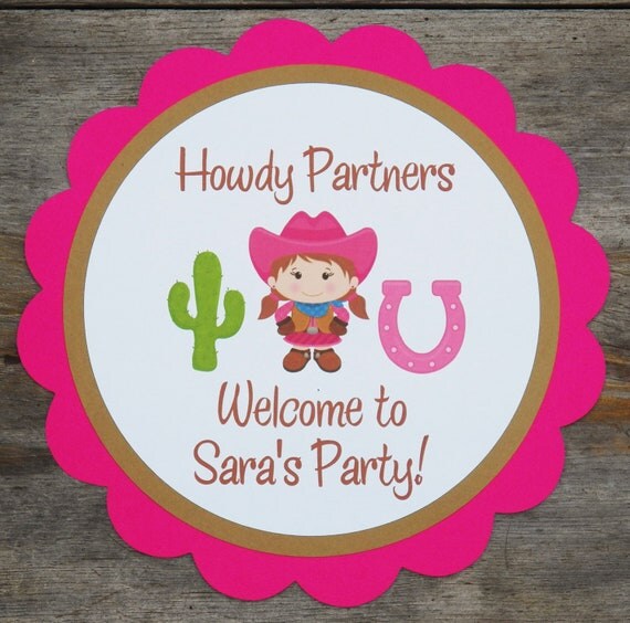 Party Sign - Customized Cowgirl Party Decor by The Birthday House Il_570xn