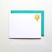 letterpress hot air balloon notecards