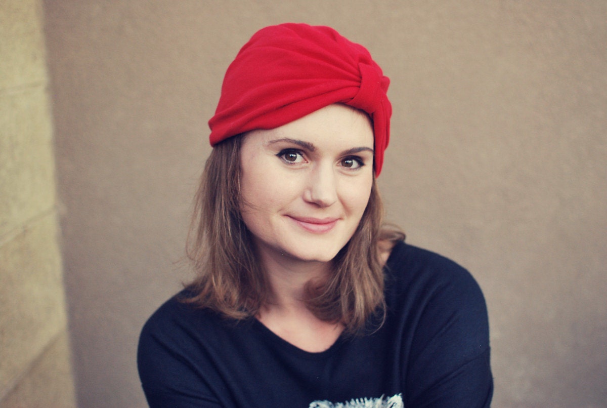 Vintage Red Lady of Mystery Turban