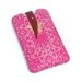 Leather iPhone case - Hot Pink Lace