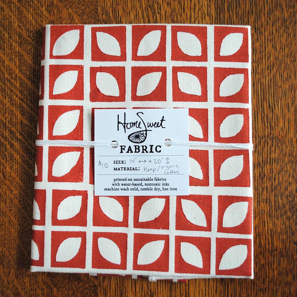 Block Printed Fabric- 14" x 20"