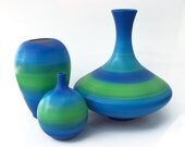 Deep Sea Ceramic Vase Set