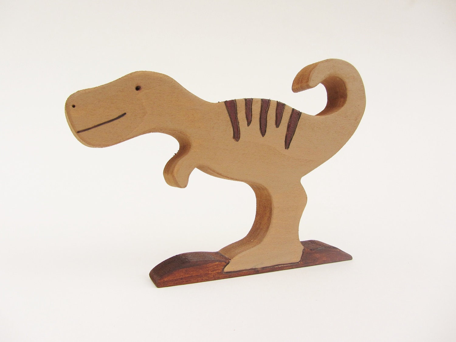 Wooden T-Rex Toy- Waldorf natural- tyrannosaurus rex dinosaur dino