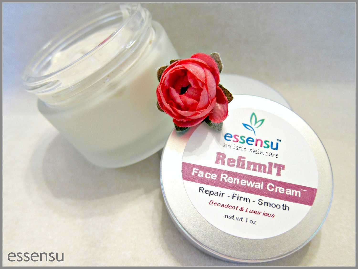 RefirmIT Organic Age Renewal Facial Moisturizing Cream - 1 oz Vegan Sun Exposed Skin