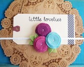 Felt poppy flower headband