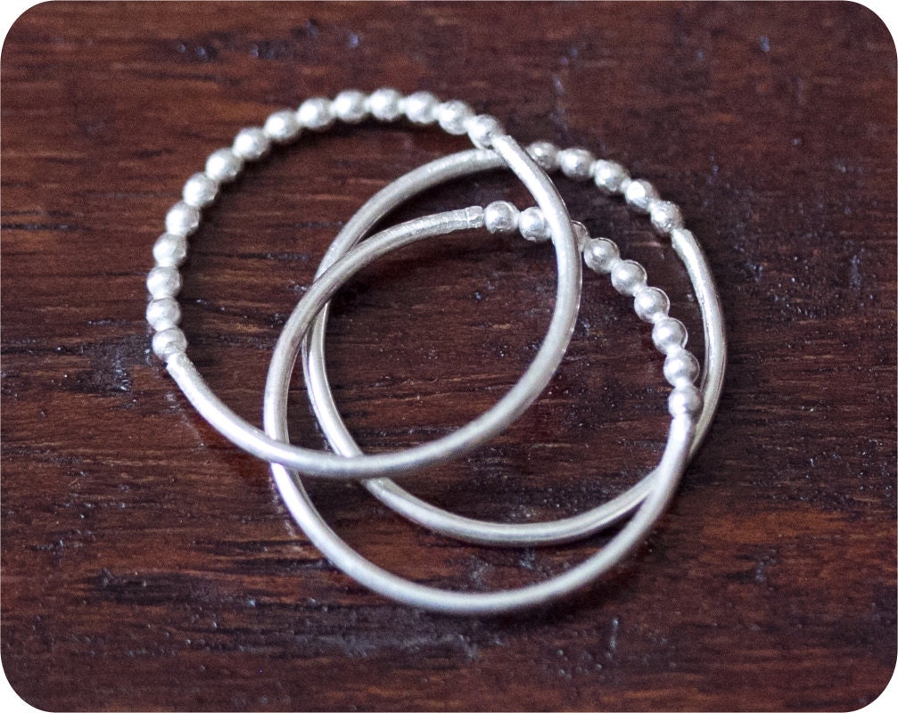 Save the Date // Custom Sterling Silver Rings