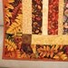 Autumn Leaves Lap Quilt or Sofa Throw in Brown, Rust and Green