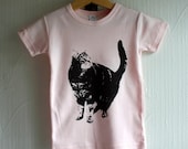 Organic t-shirt with cat size 3 years