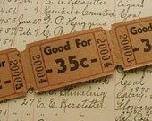 1 Dozen Nostalgic Antique Tickets
