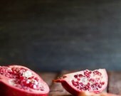 Fruit, Fall, Gift, Kitchen Decor, Ruby, Red, Seeds - Pomegranate 8x10 Print - by Tina Crespo Philadelphia