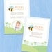 Custom Bumble Bee Yellow, Green and Orange Birthday Party Invitation OR 'What Will It Bee' Baby Shower Invitation