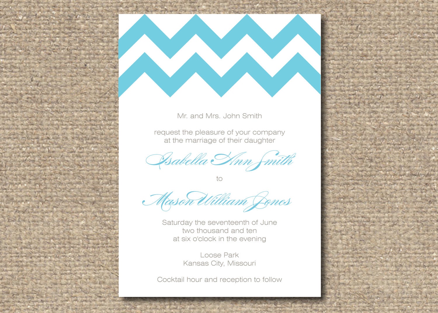 Isabella Printable Wedding Invitation Suite